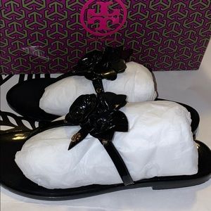 Tory Burch black jelly slide size 7